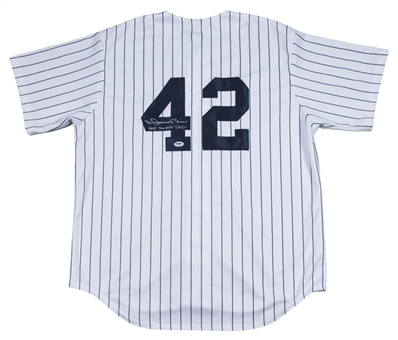 Mariano Rivera Signed And Inscribed New York Yankees Home Jersey (PSA/DNA)
